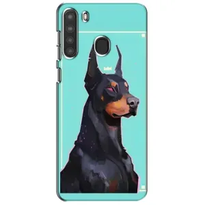 Чехол ДОБЕРМАН для Samsung Galaxy A21 (A215) (Король доберман)