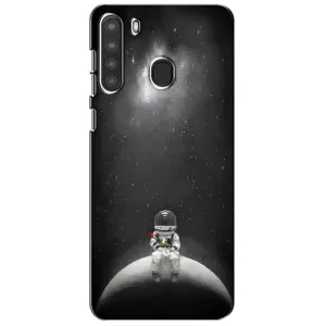 Силіконовый Чохол з принтом "Космонавти" на Samsung Galaxy A21 (A215) (Космонавт романтик)
