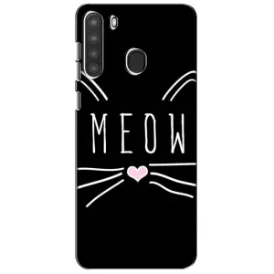 Бампер с изображением Котиков для Самсунг А21 (КОТИК MEOW)