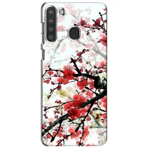 Чехол с принтом САКУРЫ на Samsung Galaxy A21 (A215) (Красивая Сакура)
