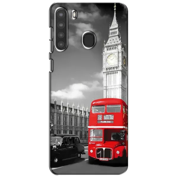 Чехол с рисунком «Красный автобус» для Samsung Galaxy A21 (A215) Чехол с рисунком «Красный автобус» для Samsung Galaxy A21 (A215)