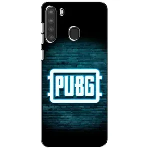 Чехол (TPU) с картинкой "Лого Пабг" на Самсунг А21 (Лого PUBG)