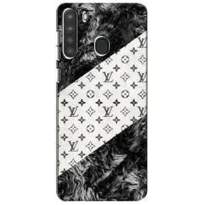 Чехол Стиль Louis Vuitton на Samsung Galaxy A21 (A215) (LV на белом)