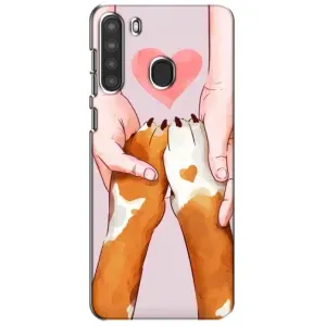 Чехол (ТПУ) Милые собачки для Samsung Galaxy A21 (A215) (Любовь к собакам)