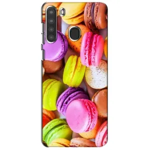 Чехол с изображением вкусной еды для Samsung Galaxy A21 (A215) (Макаруны)