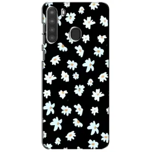Чехол с ромашками на Samsung Galaxy A21 (A215) (Маленькие ромашки)