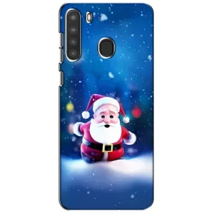 Чехлы на Новый Год Samsung Galaxy A21 (A215) (Маленький Дед Мороз)