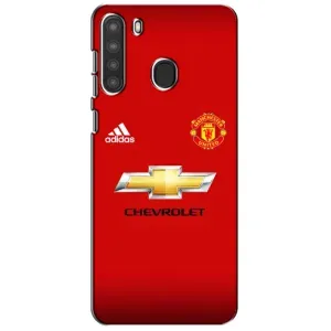 Силиконовые Чехлы принт Футбол на Samsung Galaxy A21 (A215) (Man United)
