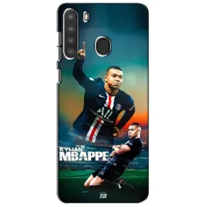 Чехол (TPU) с Футболистом на Samsung Galaxy A21 (A215) (MBAPPE)