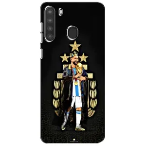 Чехлы Лео Месси Аргентина для Samsung Galaxy A21 (A215) (Месси король)