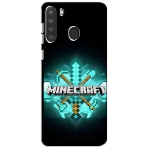 Чехол майнкрафт для Samsung Galaxy A21 (A215) (MineCraft 2)