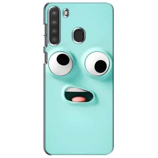 Чехол с рисунком «Забавное мятное лицо» для Samsung Galaxy A21 (A215) Чехол с рисунком «Забавное мятное лицо» для Samsung Galaxy A21 (A215)