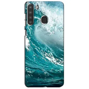 Летний Чехол на Samsung Galaxy A21 (A215) (Морская волна)