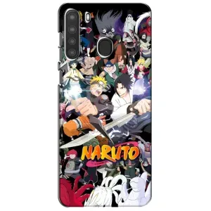 Купить Чехлы на телефон с принтом Anime для Samsung Galaxy A21 (A215) (Наруто постер)