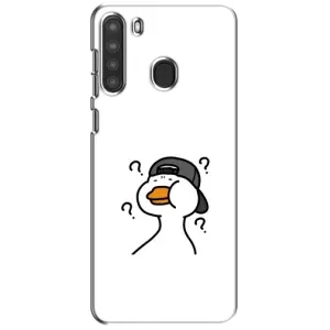 Бампер с принтом Мемы для Samsung Galaxy A21 (A215) (Непонимание)