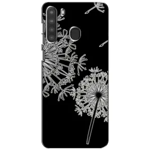 Силиконовый Чехол с одуванчиками на Samsung Galaxy A21 (A215) (Одуванчики)