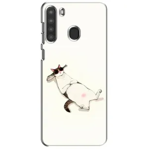 Чехол на тематику: Коты для Samsung Galaxy A21 (A215) (Отдых)