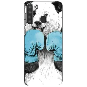 Чехлы с Пандами на Samsung Galaxy A21 (A215) (Панда боксер)