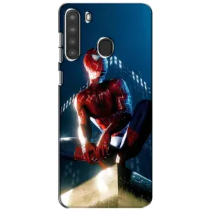Чехол Супергерой Человека Паука на Samsung Galaxy A21 (A215) (Паук на доме)