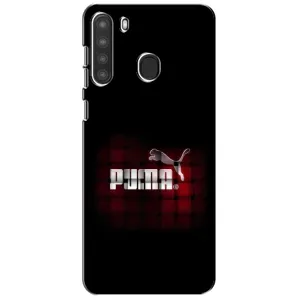 Чехол с Брендами одежды на Самсунг А21 (PUMA стиль)