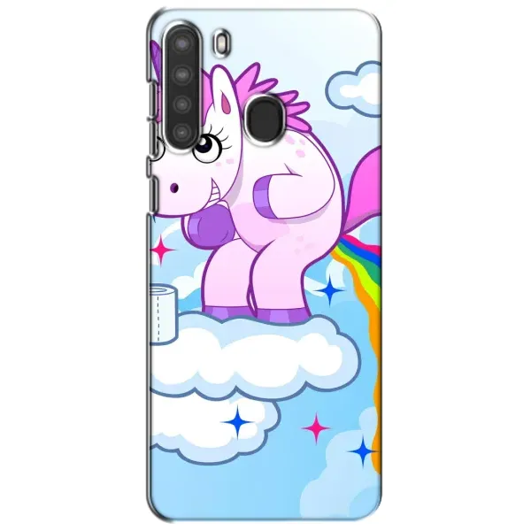 Чехол с рисунком «Радуга единорожка» для Samsung Galaxy A21 (A215) Чехол с рисунком «Радуга единорожка» для Samsung Galaxy A21 (A215)
