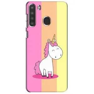 Чехол Unicorn на Samsung Galaxy A21 (A215) (Радужный Единорог)