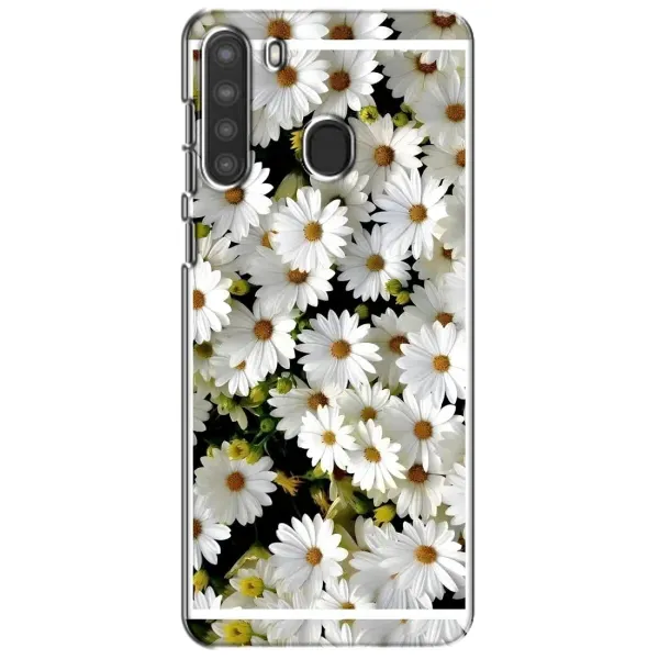 Чехол с рисунком «Рамка в ромашках» для Samsung Galaxy A21 (A215) Чехол с рисунком «Рамка в ромашках» для Samsung Galaxy A21 (A215)