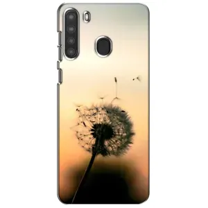 Силиконовый Чехол с одуванчиками на Samsung Galaxy A21 (A215) (Роздумаханый одуванчик)
