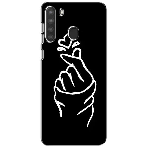 Чехол с рисунком «Сердце на черном» для Samsung Galaxy A21 (A215) Чехол с рисунком «Сердце на черном» для Samsung Galaxy A21 (A215)