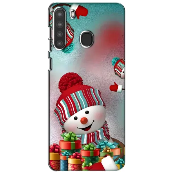 Чехол с рисунком «Снеговик в шапке» для Samsung Galaxy A21 (A215) Чехол с рисунком «Снеговик в шапке» для Samsung Galaxy A21 (A215)