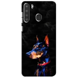 Бампер для Samsung Galaxy A21 (A215) с картинкой "Песики" (Собака Мопс)