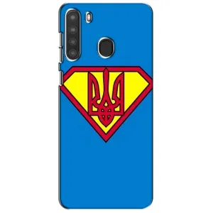 Чехол с картинкой (Патриотический ГЕРБ) на Samsung Galaxy A21 (A215) (Super - Герб)
