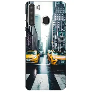 Силиконовый бампер (Работники) на Samsung Galaxy A21 (A215) (Такси)