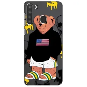 Чехлы Мишка Тедди для Самсунг А21 (Teddy USA)