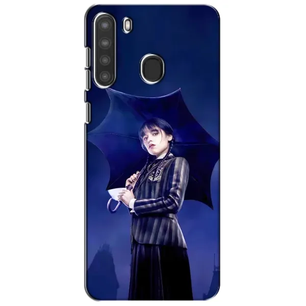 Чехол с рисунком «Уэнсдей с зонтом» для Samsung Galaxy A21 (A215) Чехол с рисунком «Уэнсдей с зонтом» для Samsung Galaxy A21 (A215)