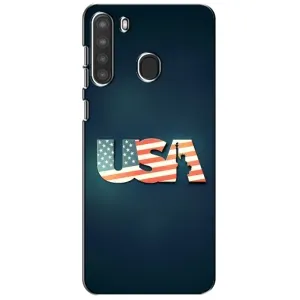 Чехол Флаг USA для Samsung Galaxy A21 (A215) (USA)