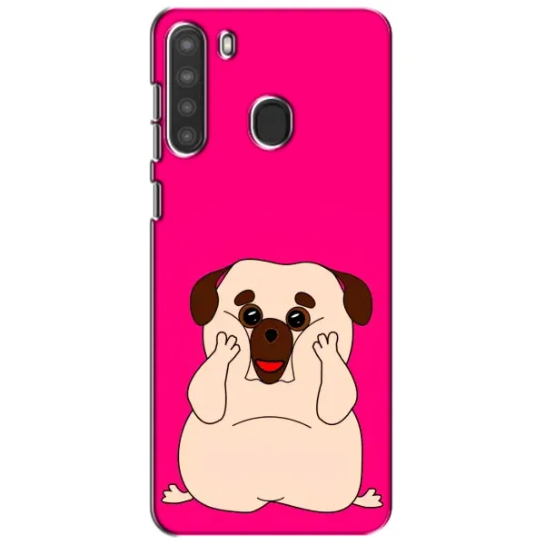 Чехол с рисунком «Веселый Мопсик» для Samsung Galaxy A21 (A215)