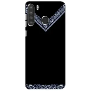 Силиконовый Чехол на Samsung Galaxy A21 (A215) (Воротник вышиванки)
