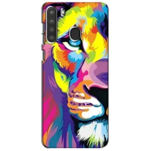 Чехол с картинкой на Samsung Galaxy A21 (A215) (Яркий Лев)