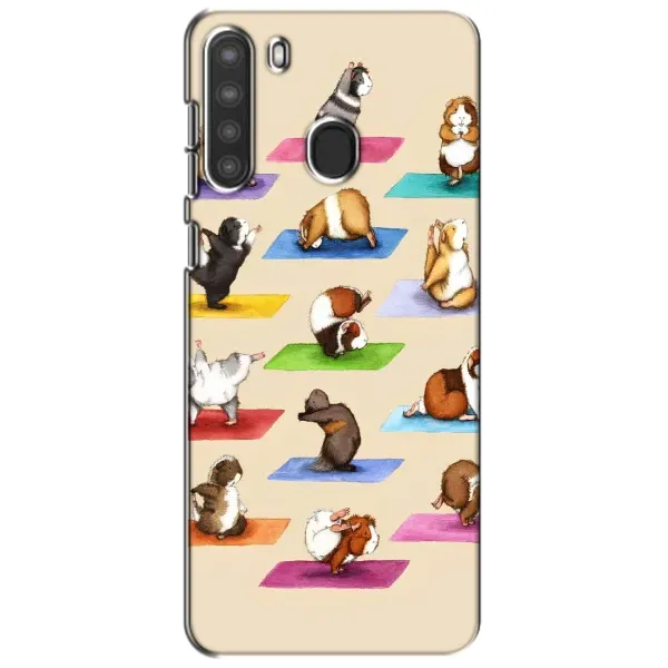 Чехол с рисунком «Ёга свинок» для Samsung Galaxy A21 (A215) Чехол с рисунком «Ёга свинок» для Samsung Galaxy A21 (A215)