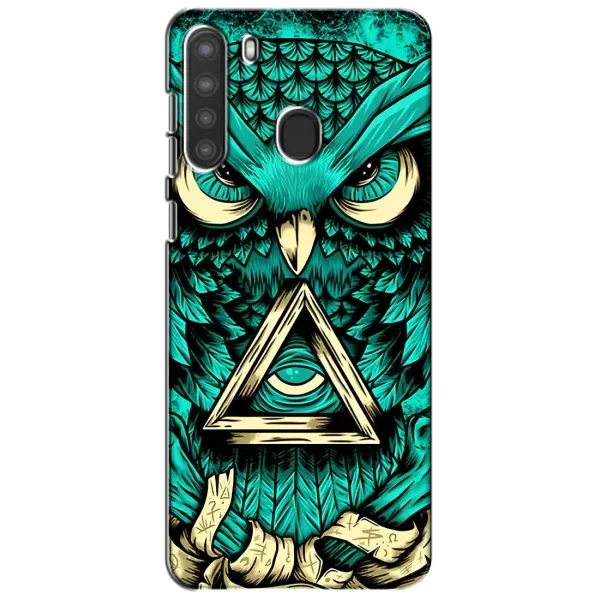 Чехол с рисунком «Зеленая сова» для Samsung Galaxy A21 (A215) Чехол с рисунком «Зеленая сова» для Samsung Galaxy A21 (A215)