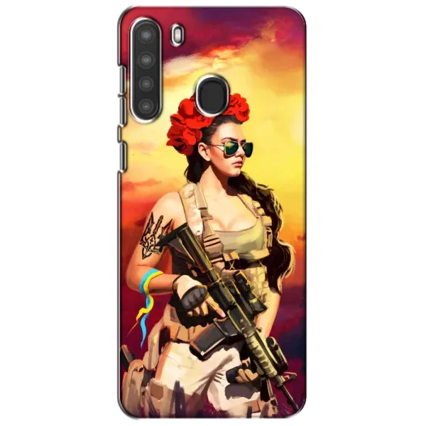 Чехол с рисунком «Женщина солдат» для Samsung Galaxy A21 (A215) Чехол с рисунком «Женщина солдат» для Samsung Galaxy A21 (A215)