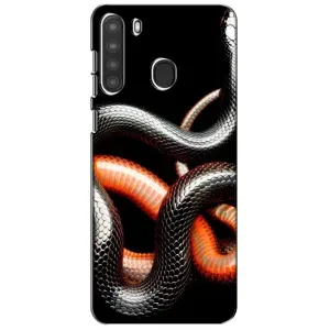 Чехлы с изображением разных животных для Samsung Galaxy A21 (A215) (Змея)