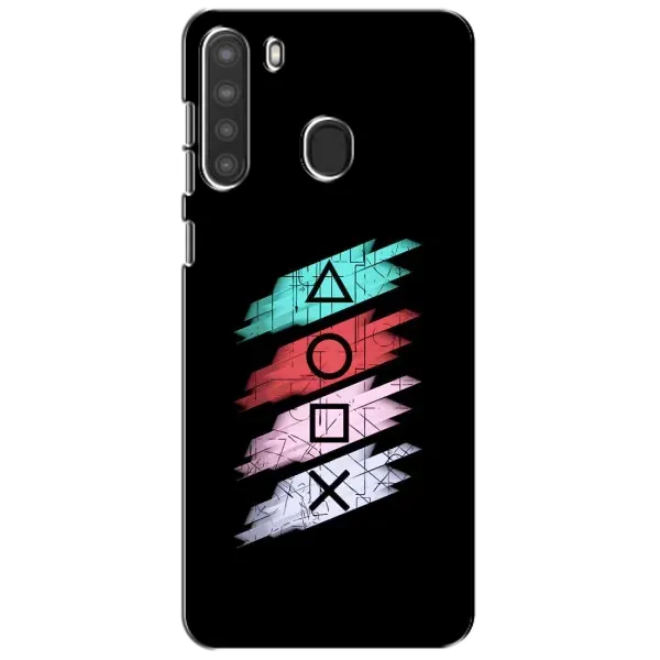 Чехол с рисунком «Значки Sony» для Samsung Galaxy A21 (A215) Чехол с рисунком «Значки Sony» для Samsung Galaxy A21 (A215)