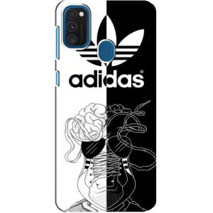 Чехол в стиле "Адидас" для Самсунг Галакси А21с (Adidas шнурки)