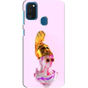 Чехол с Прикольным принтом на Samsung Galaxy A21s (АРТ Статуя)