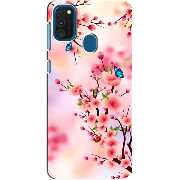Чехол с рисунком «Бабочки на сакуре» для Samsung Galaxy A21s Чехол с рисунком «Бабочки на сакуре» для Samsung Galaxy A21s