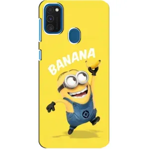 Мультяшный принт на Чехол для Самсунг Галакси А21с (Banana)