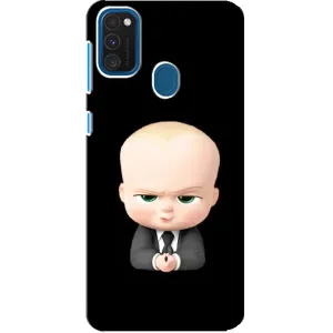 Мультяшный принт на Чехол для Самсунг Галакси А21с (Бос)