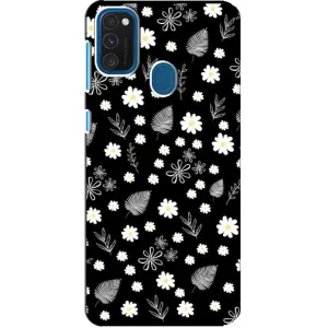 Чохли з тематикою "КВІТИ" на Samsung Galaxy A21s (цвітіння на чорному)